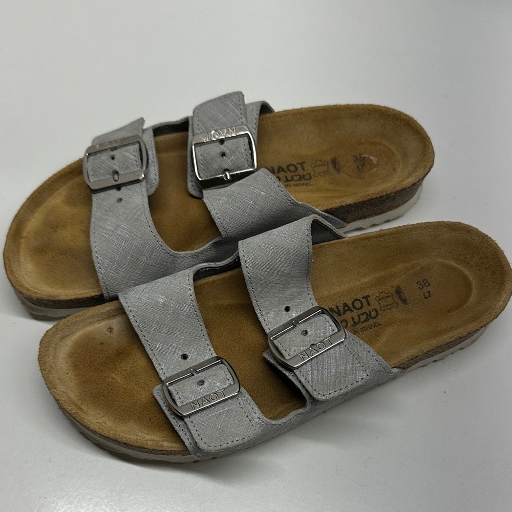 Naot Santa Barabra Sandals Open Toe Water Repellent Slide Shoes Blue Womens 38 7